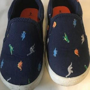 Carter Boys Dinosaur Slip on Sneakers 9 Toddler